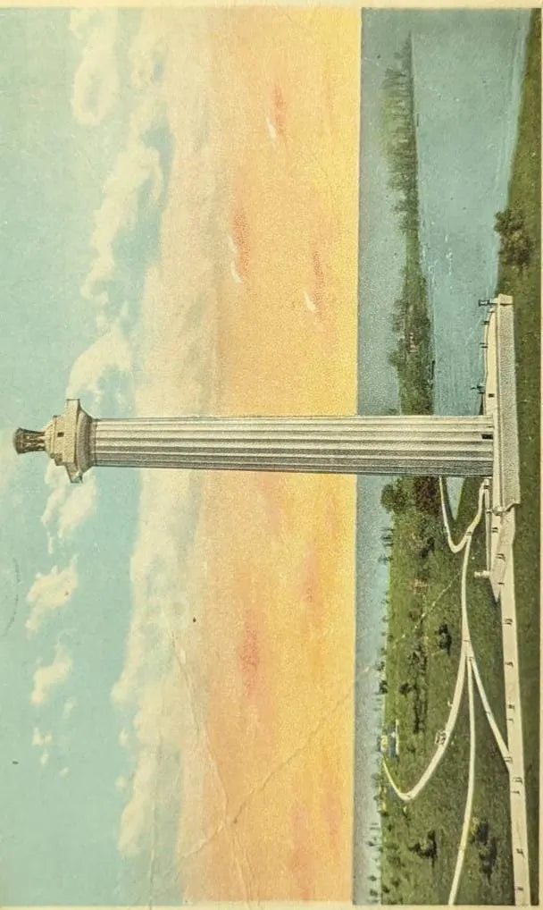 Perry Memorial, Put-In-Bay, Ohio - Vintage Ohio Postcard - vintage monument postcard