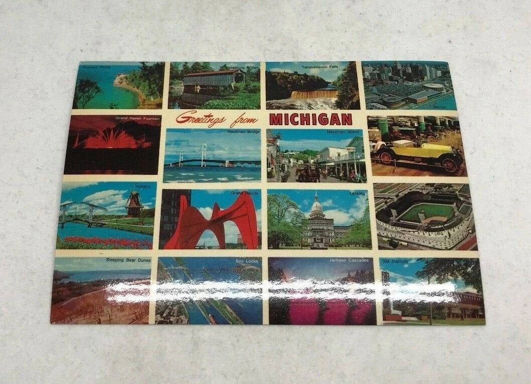 Travel - Michigan Vintage Postcard