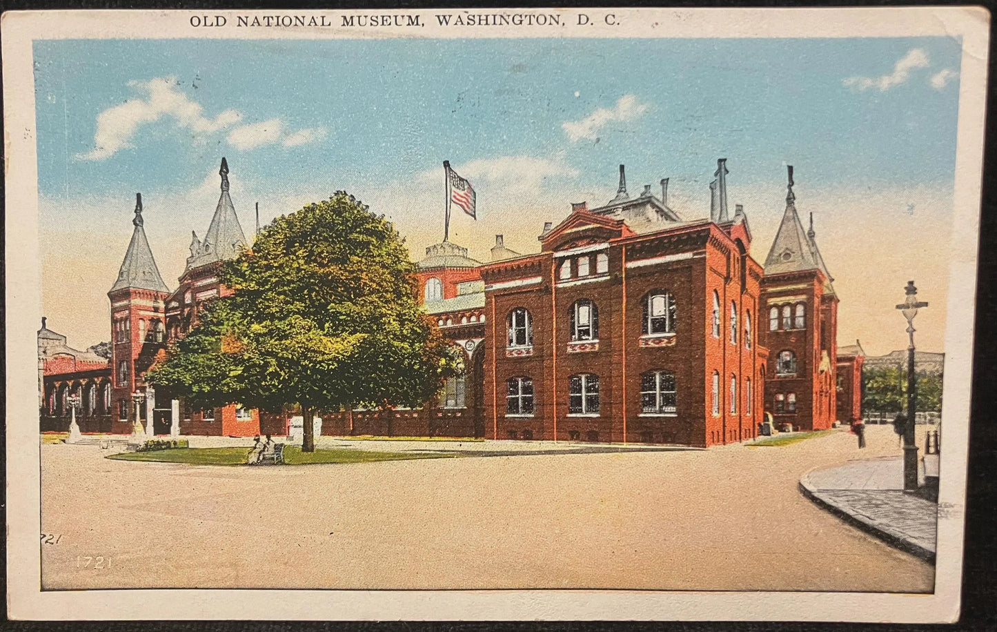 Old National Museum, Washington D. C. - Vintage Museum Postcard