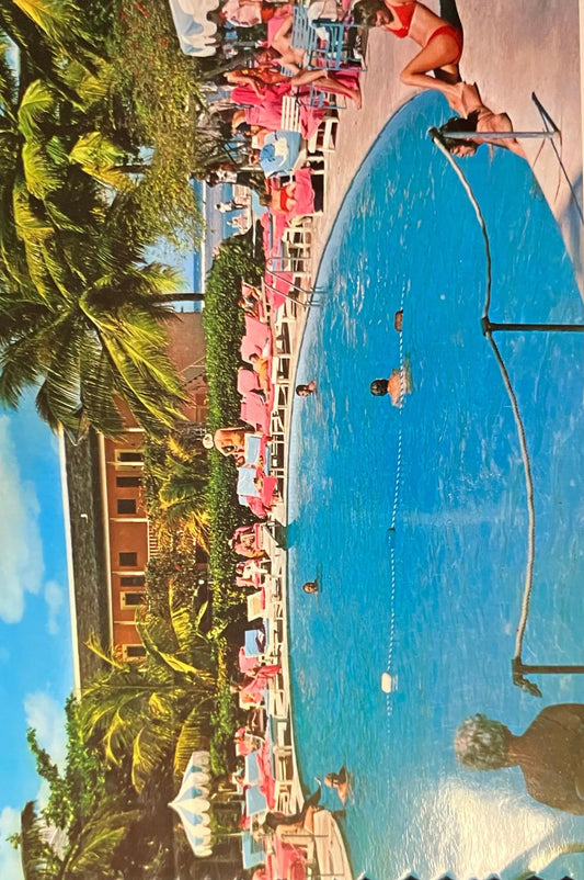 Royal Caribbean Hotel Pool - Montego Bay - Vintage Postcard