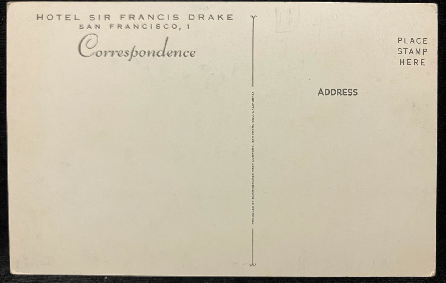 Hotel Sir Francis Drake San Francisco’s Most Famous Host! - Vintage 1930s Postcard - This is Artist's Rendition for Advertising Postcard