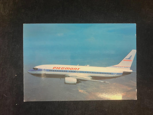 Piedmont Airplaine - Boeing 737-300 Series - Vintage Postcard