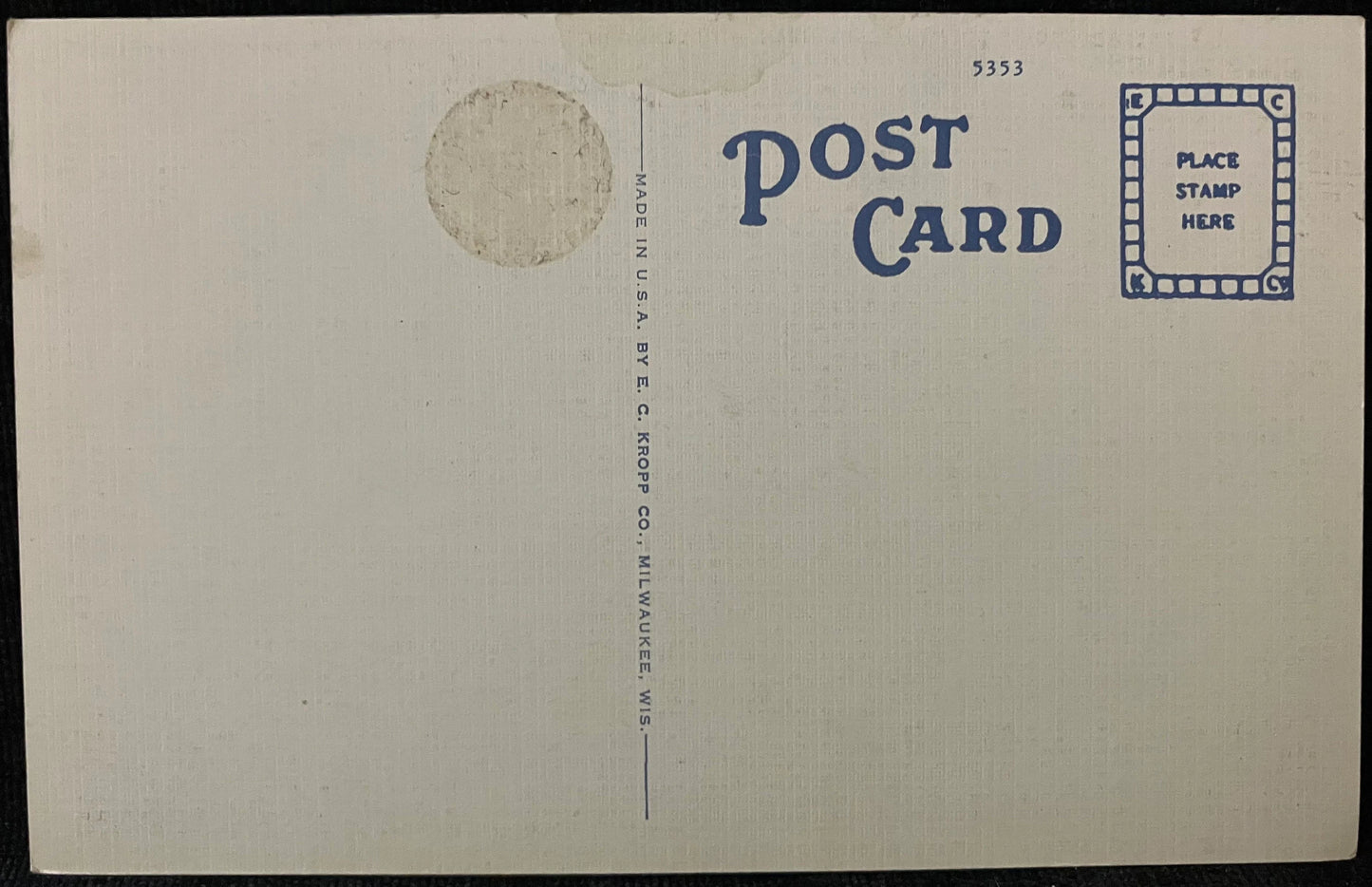 Skyland Road to Pinnacle - Near Middlesboro - "In Old Kentucky" - 1940s Linen Postcard