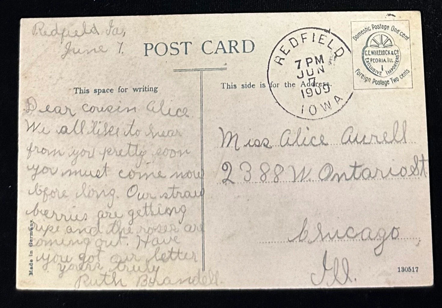 Dallas County Court House - Adel, Iowa - Vintage Postcard