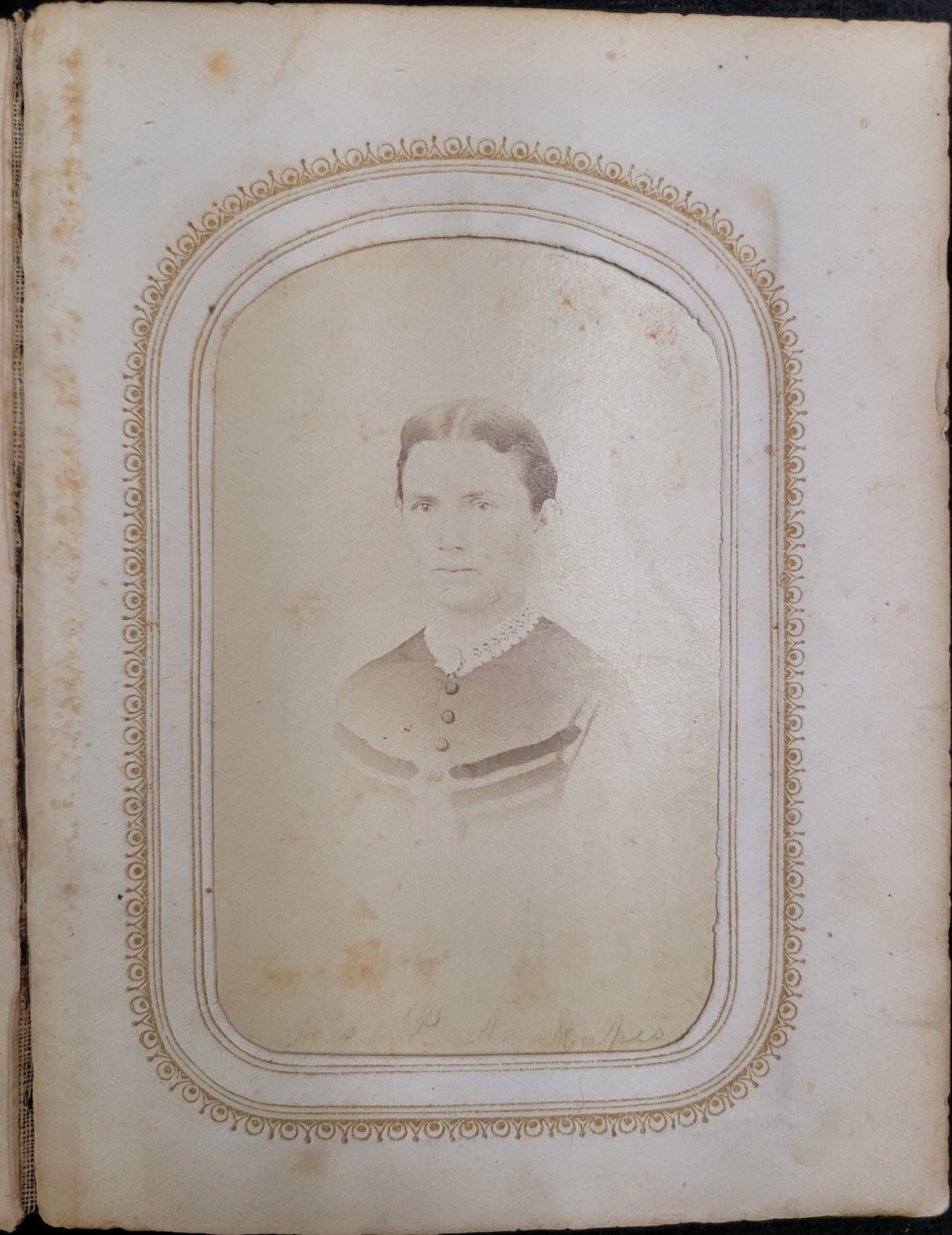 Four Victorian Era Photographs in Pages From a Photo Album - Rare Find - 1860s-1870s