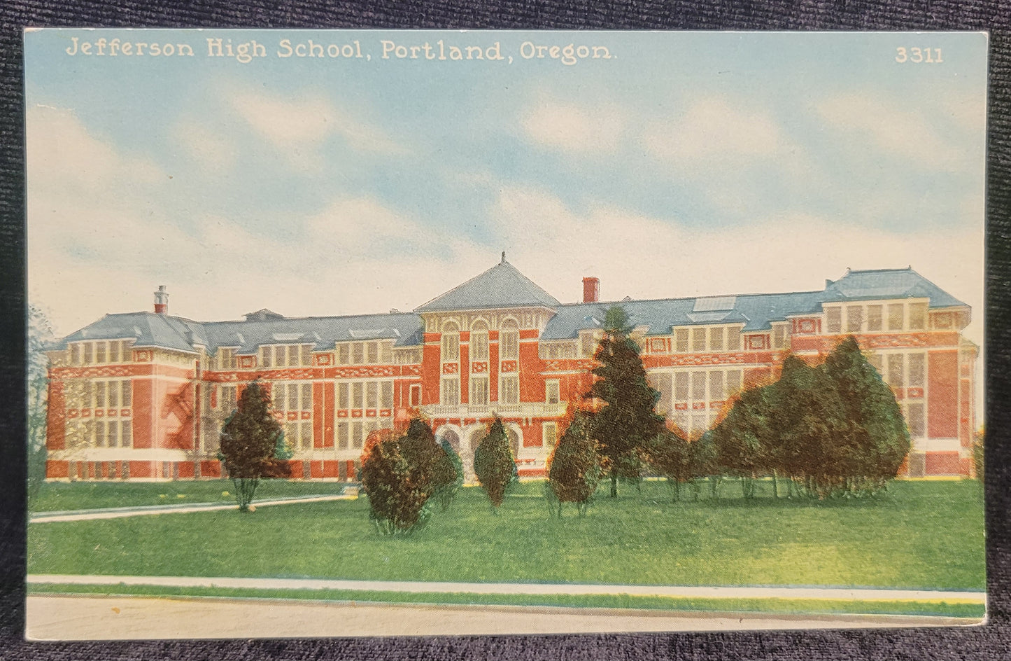 Jefferson High School, Portland, Oregon Series #3311- Vintage Postcards - 3 available, sold separately
