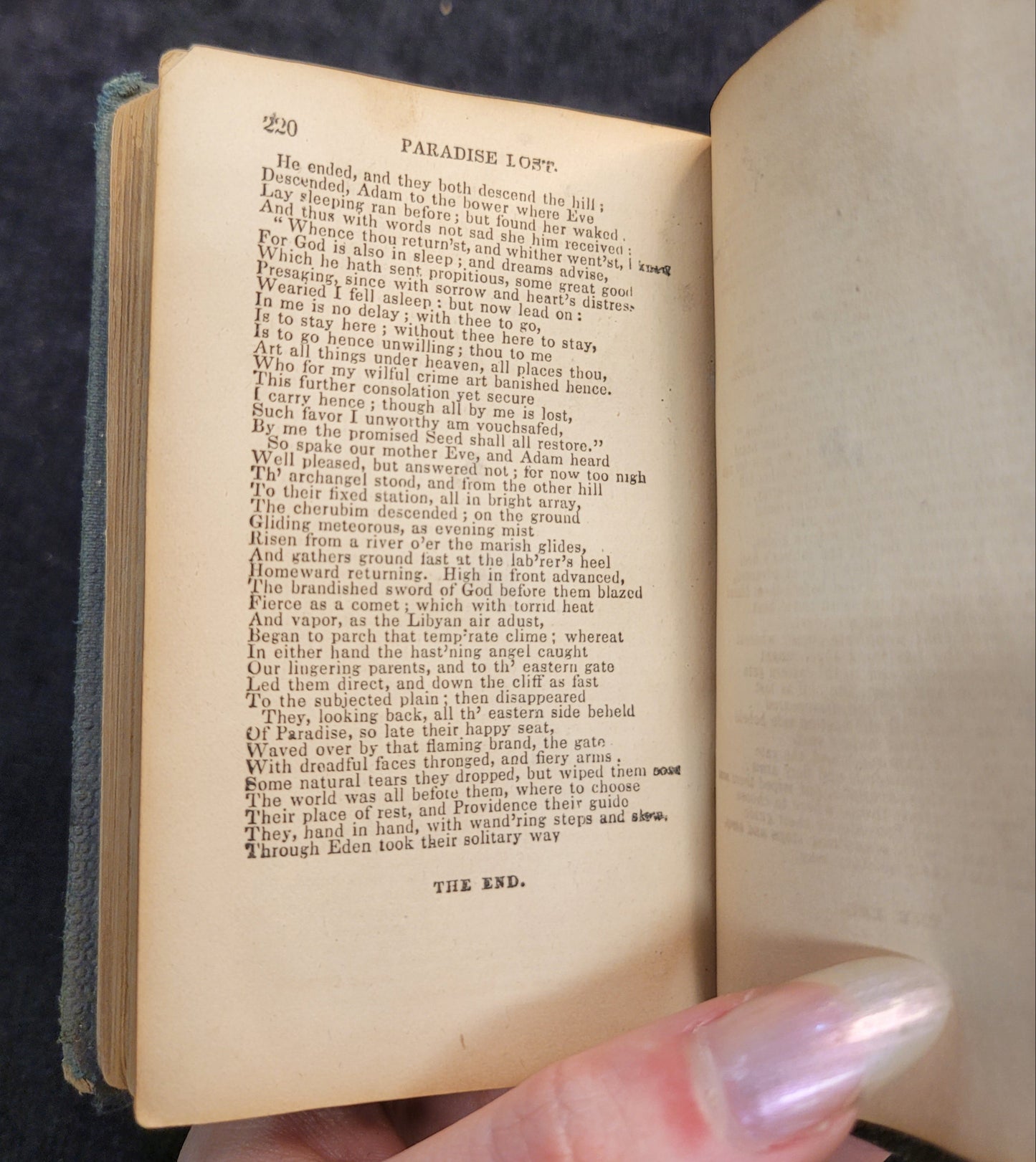 Paradise Lost by John Milton - Forward by Elijah Fenton - 1858-1867 - Miniature Book