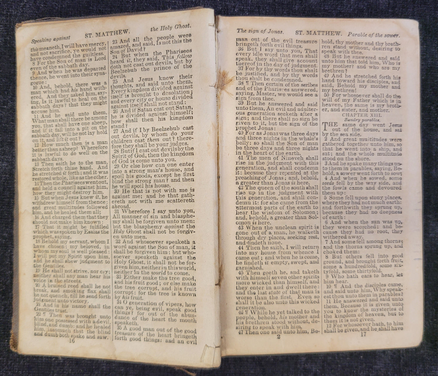 Civil War Era Pocket Bible - United States Sanitary Commision - 1857
