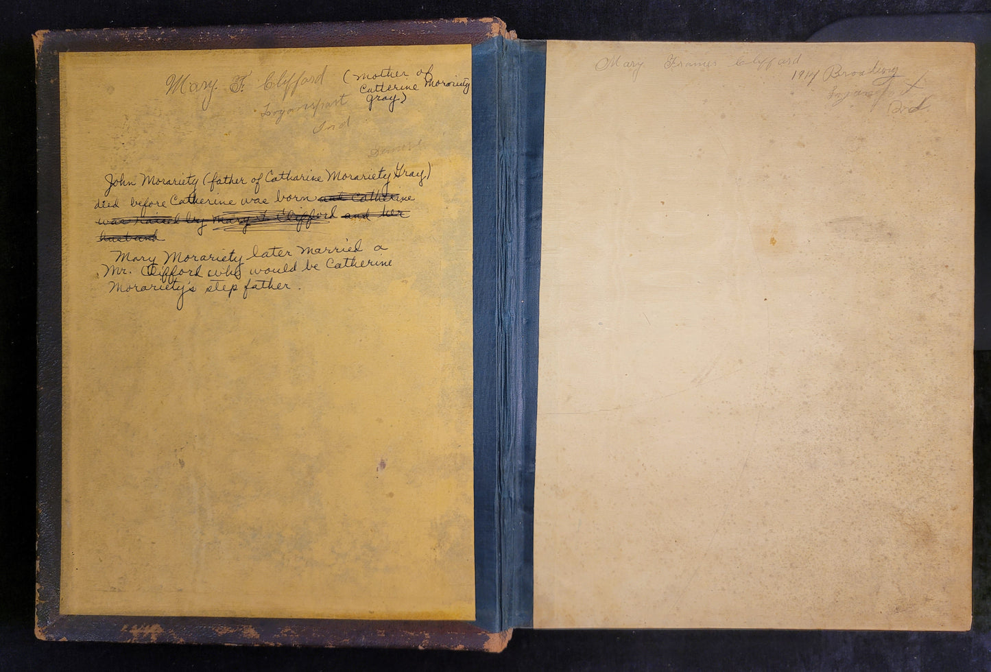 Family Catholic Bible with Illustrations and Ephemera - Late 1800s (1864-1870)