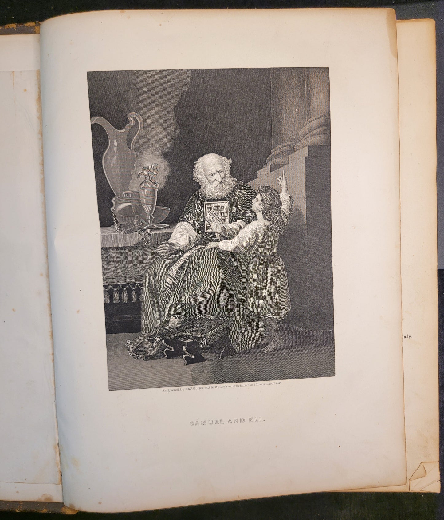 Family Catholic Bible with Illustrations and Ephemera - Late 1800s (1864-1870)