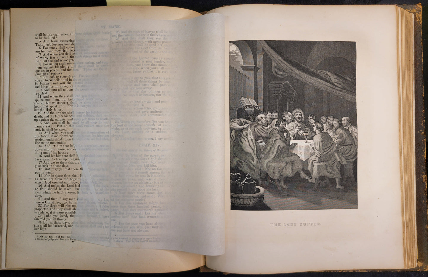 Family Catholic Bible with Illustrations and Ephemera - Late 1800s (1864-1870)