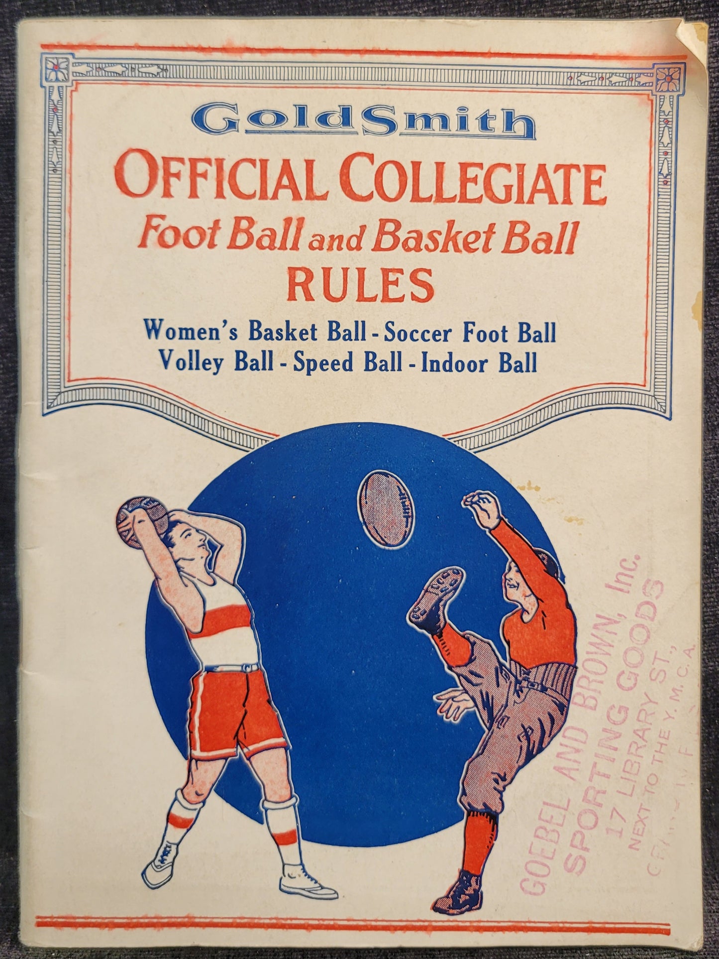 Goldsmith - Official Collegiate Football and Basketball Rules - 1929-1930