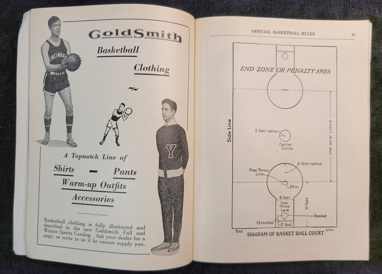 Goldsmith - Official Collegiate Football and Basketball Rules - 1929-1930