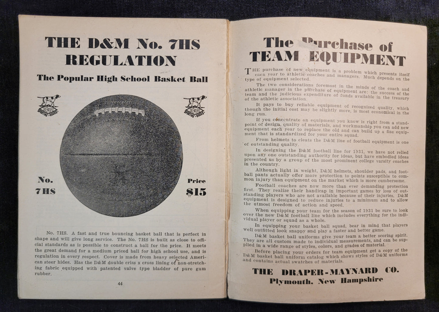 D&M - Coaches' and Players' Handbook - 1931-1392