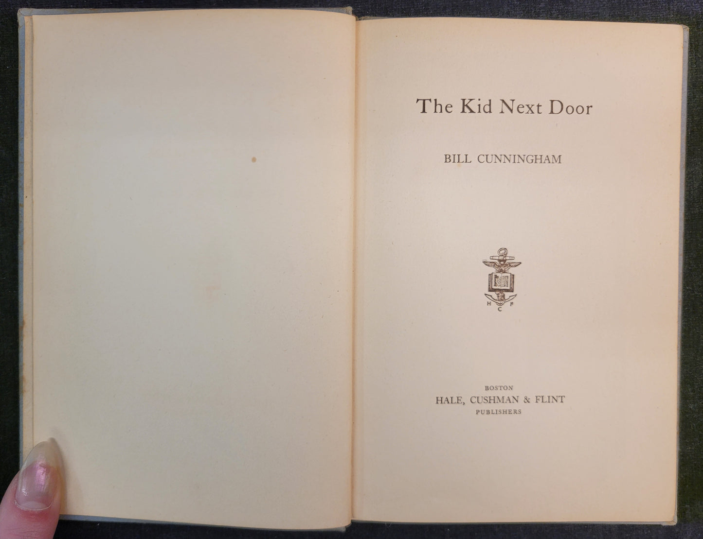 The Kid Next Door by Bill Cunningham - 1944 First Printing