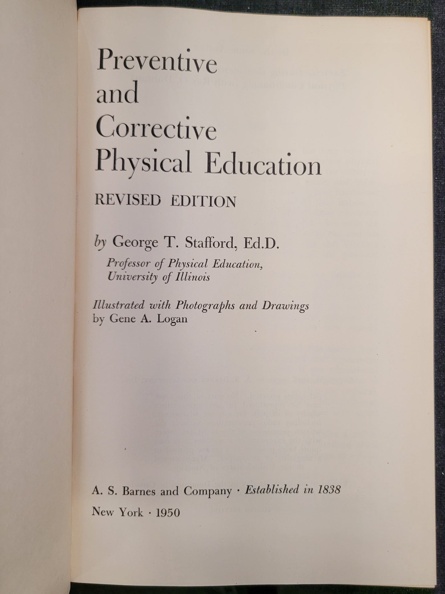 Preventive and Corrective Physical Education by George T. Stafford, Ed D. - 1950