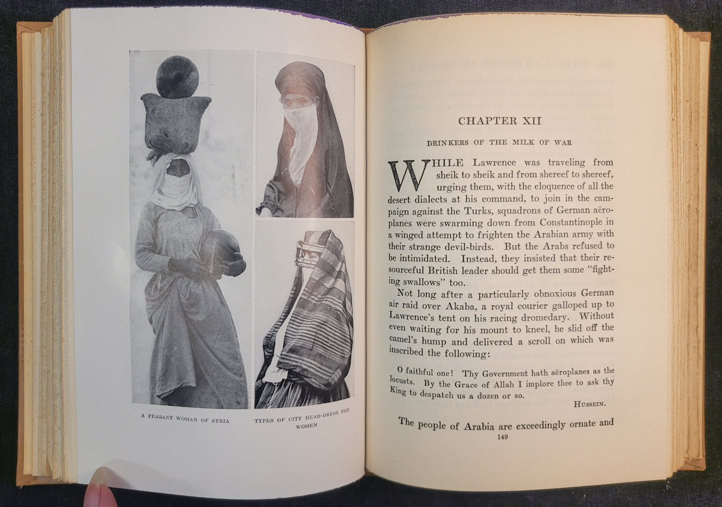 With Lawrence In Arabia by Lowell Thomas - With Pictures by H. A. Chase and the Author - 1924 First Edition