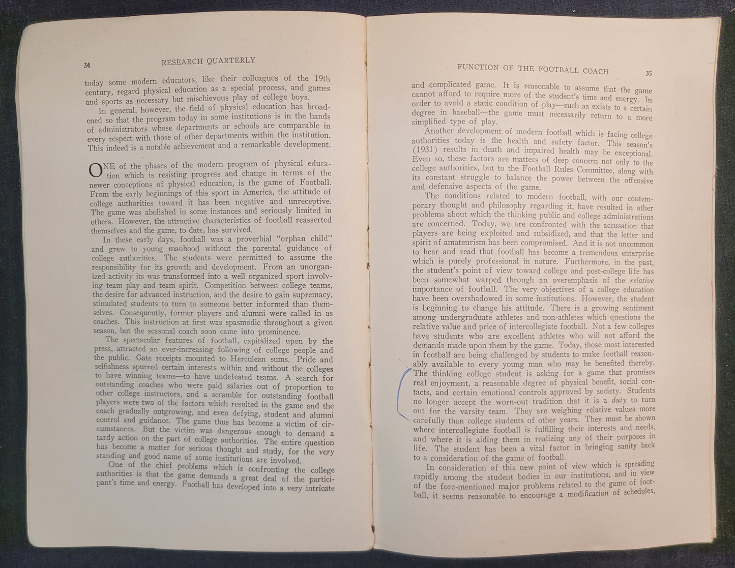 The Research Quarterly of the American Physical Education Association - Volume III No. 2 - May 1932