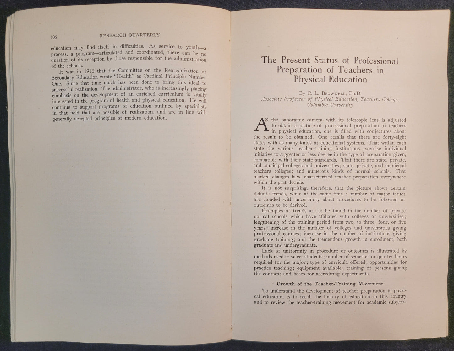 The Research Quarterly of the American Physical Education Association - Volume III No. 2 - May 1932