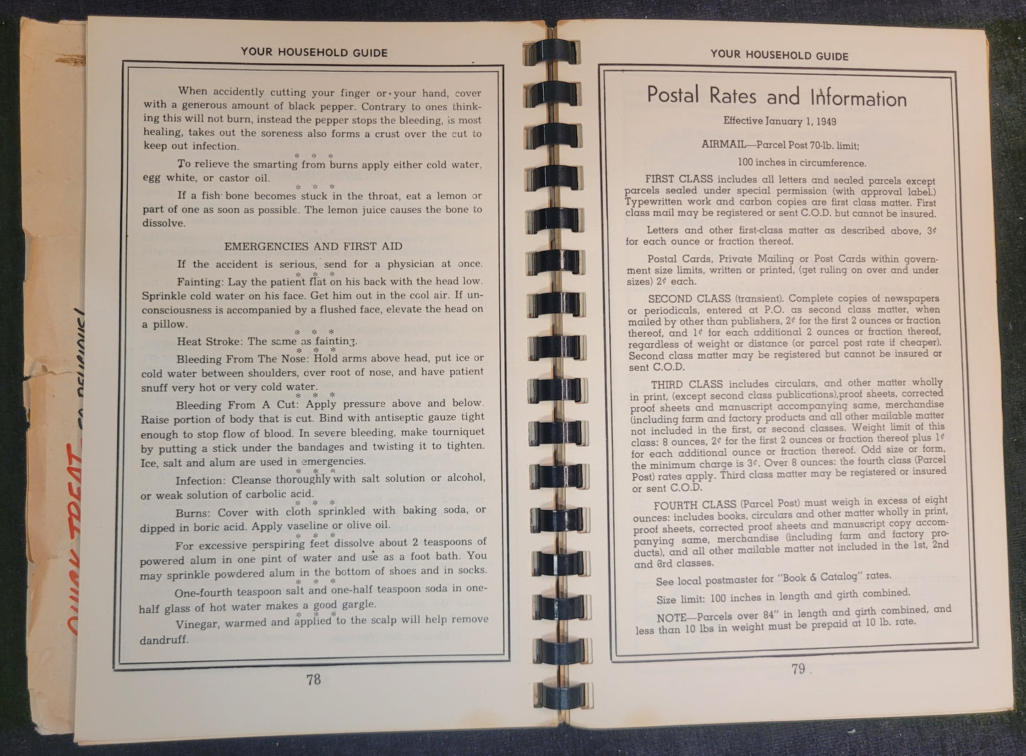 Your Household Guide - Curated Tips from Walsworth Bros. Home Recipe Books - 1951