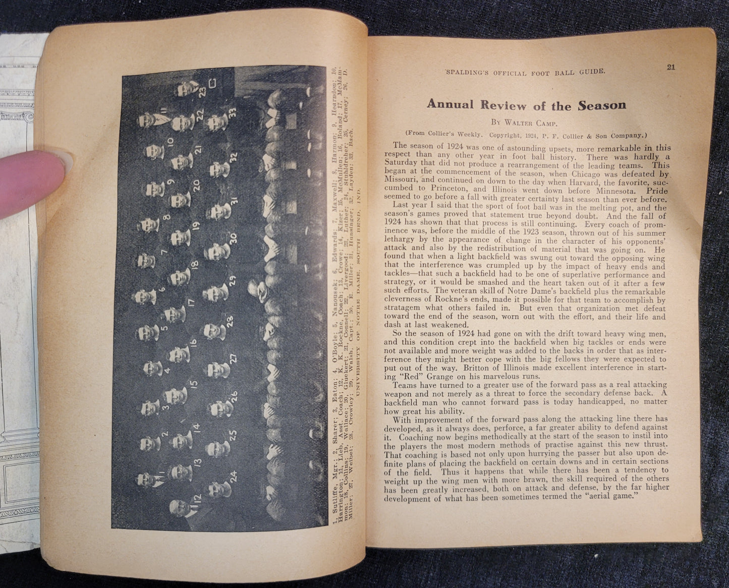 Spalding's Official Intercollegiate Football Guide - 1925