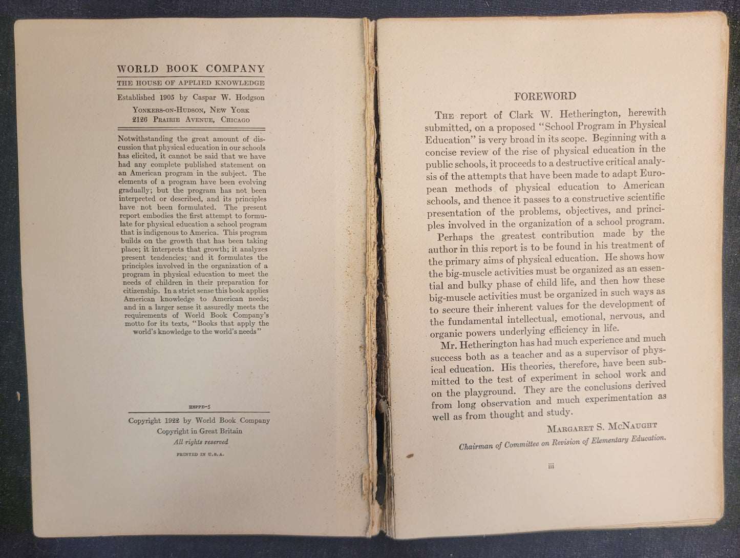 School Program in Physical Education by Clark W. Hetherington - 1922