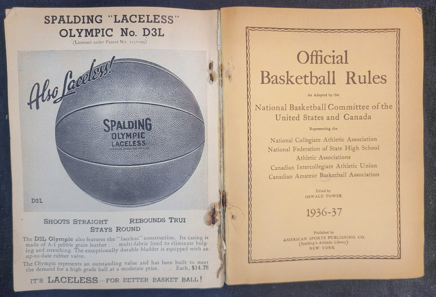 Spalding's Official Basketball Guide and Playing Rules - 1936-37