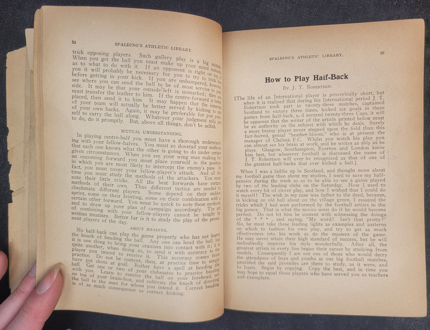 Spalding's How To Play "Soccer" - Missing Cover - 1920