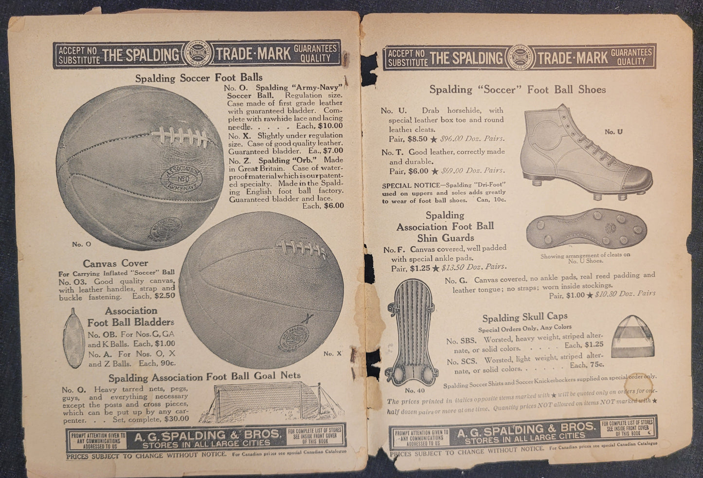 Spalding's How To Play "Soccer" - Missing Cover - 1920