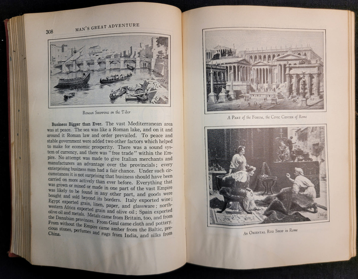 Mans Great Adventure: An Introduction to World History by Edwin W. Pahlow - 1932 Textbook - First Edition