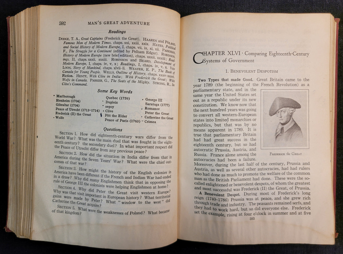 Mans Great Adventure: An Introduction to World History by Edwin W. Pahlow - 1932 Textbook - First Edition