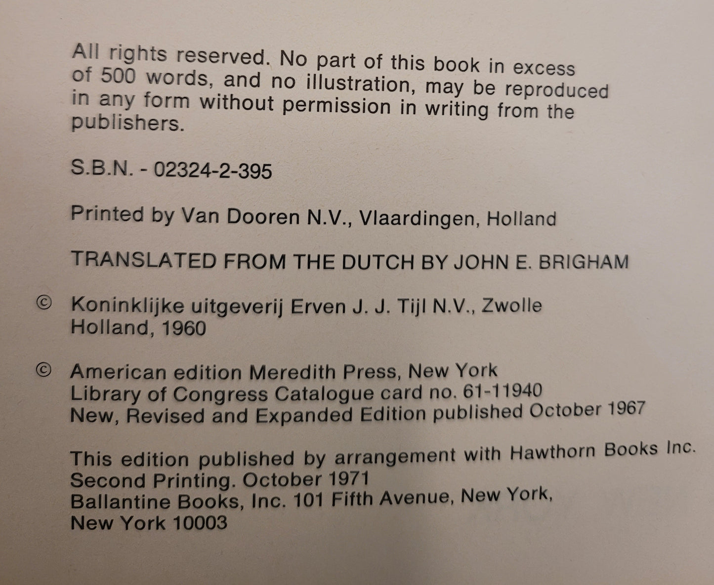 The Graphic Work of M.C. Escher - Printed im 1971 - Hawthorne Press