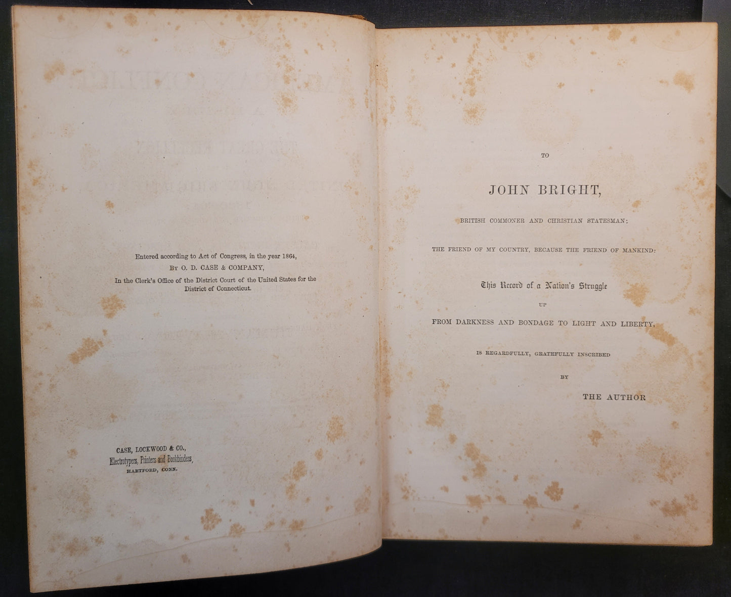 The American Conflict - Volume 1 of 2 by Horace Greeley - 1864 First Edition