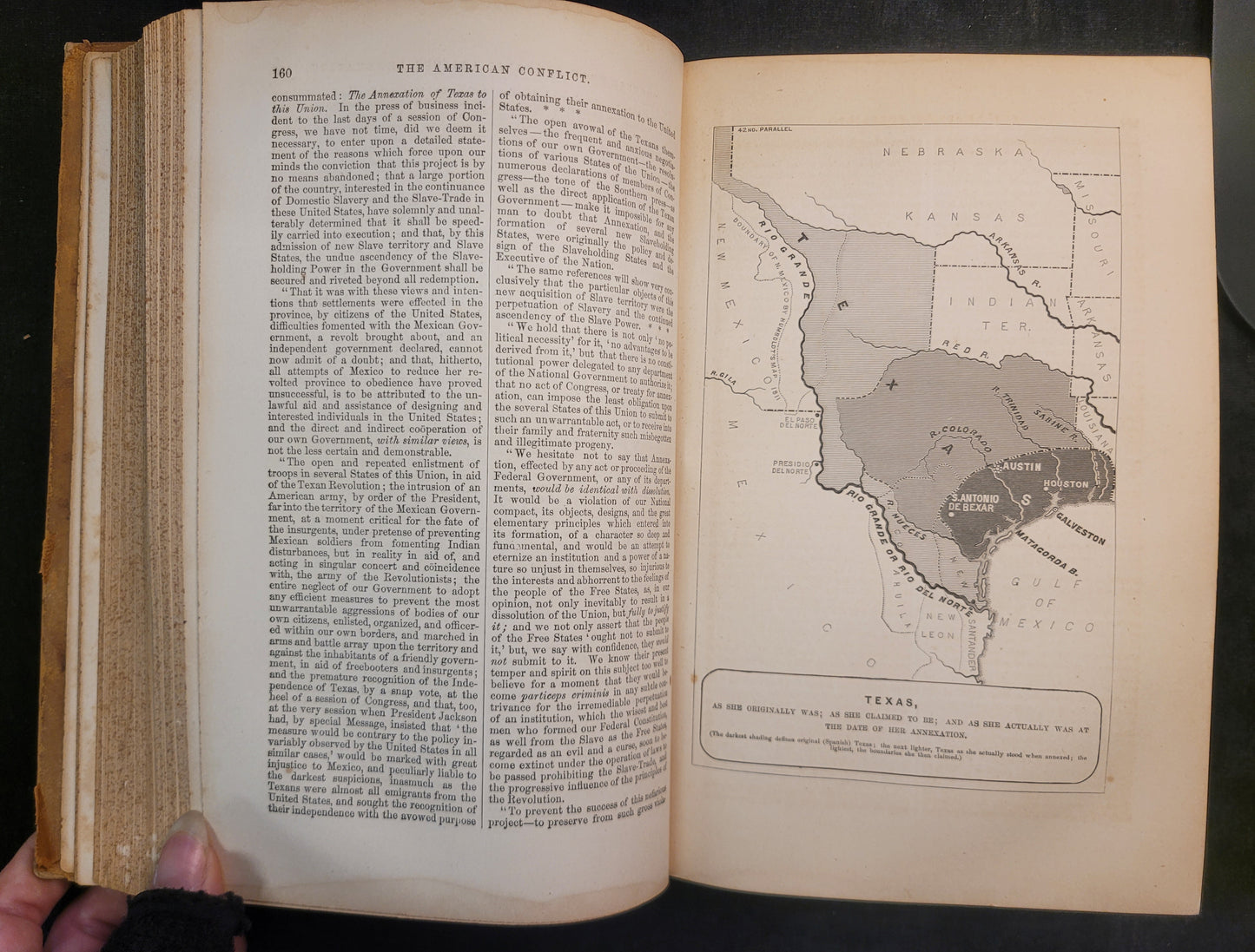 The American Conflict - Volume 1 of 2 by Horace Greeley - 1864 First Edition