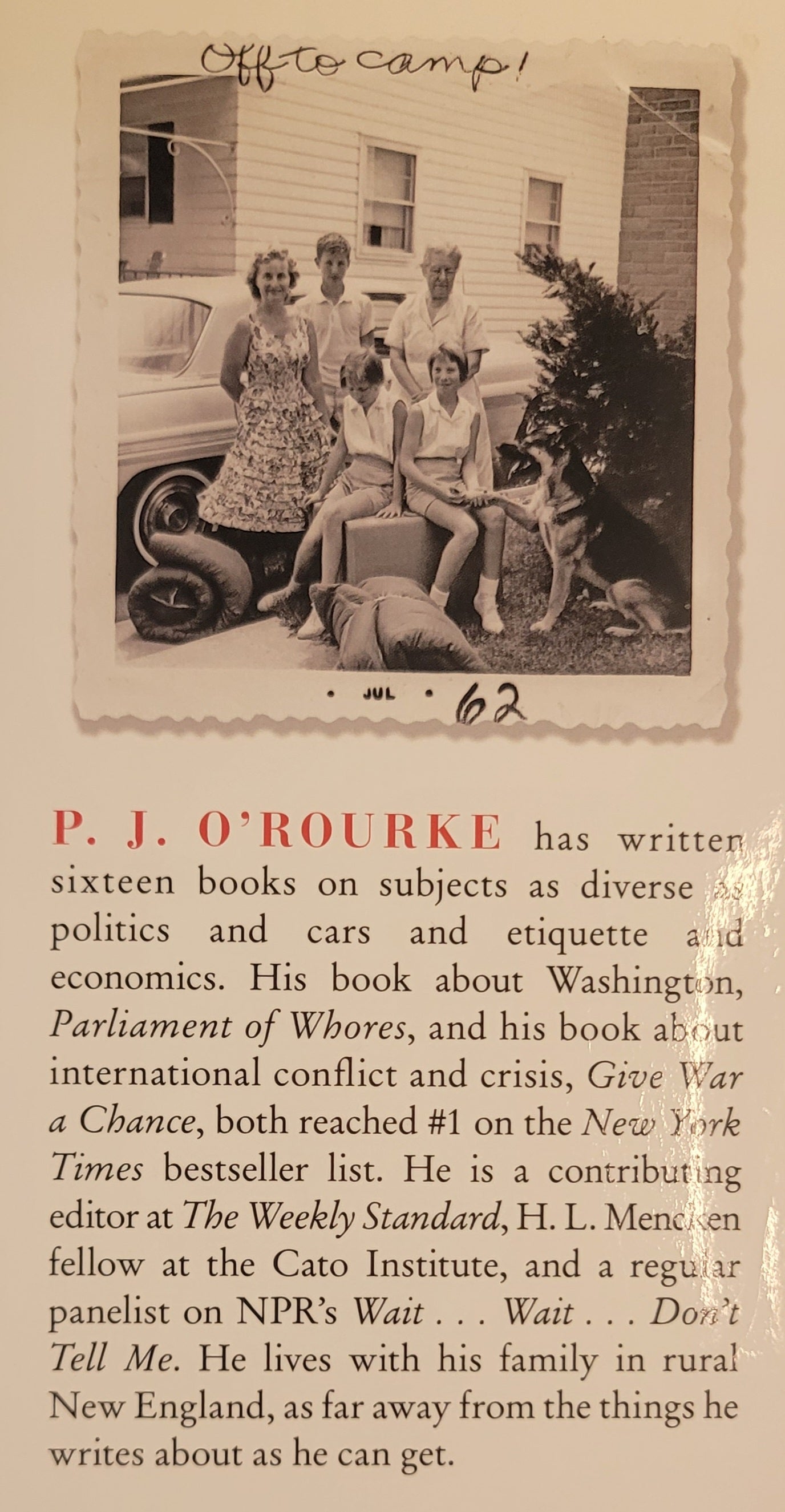 The Baby Boom: How It Got That Way... And It Wasn't My Fault... And I'll Never Do It Again by P.J. O'Rourke - 2014