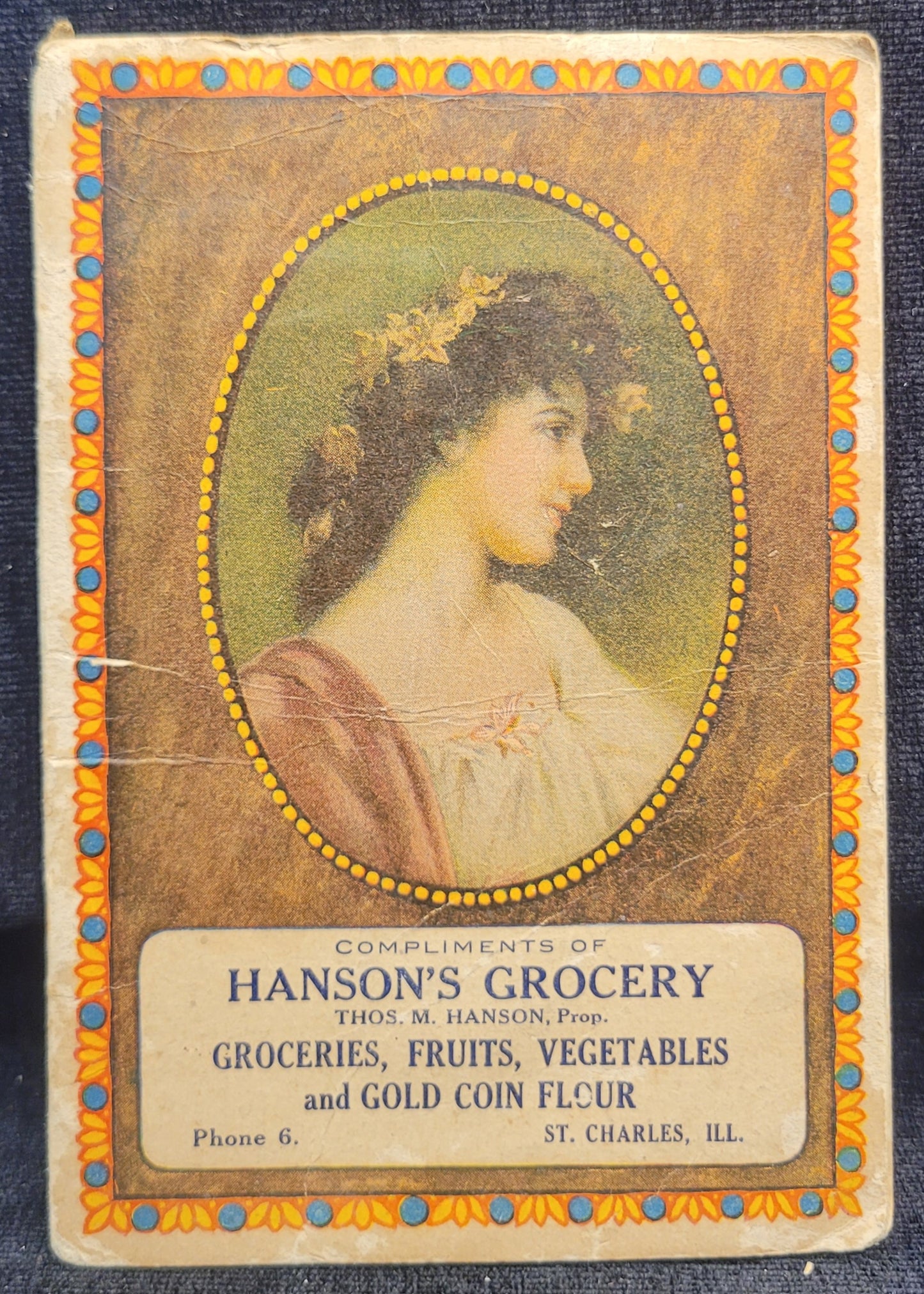 Hanson's Grocery Recipe Book w/ Sewing Needles- St. Charles, Illinois : "Baking Lessons By International Cook Book Association" - 1913 Promotional Booklet