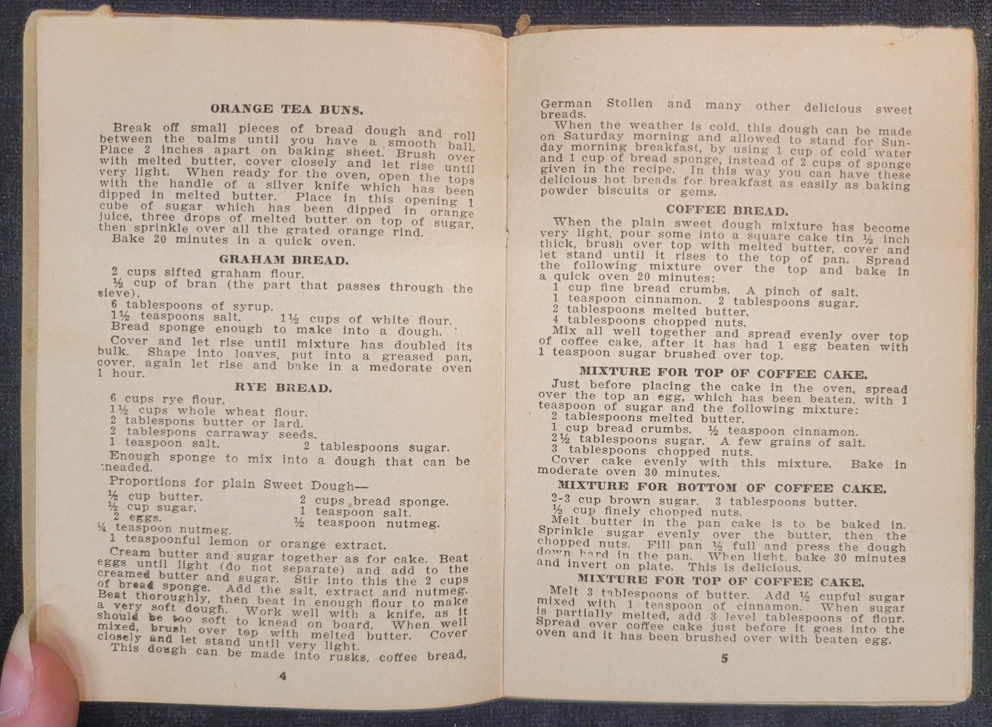 Hanson's Grocery Recipe Book w/ Sewing Needles- St. Charles, Illinois : "Baking Lessons By International Cook Book Association" - 1913 Promotional Booklet