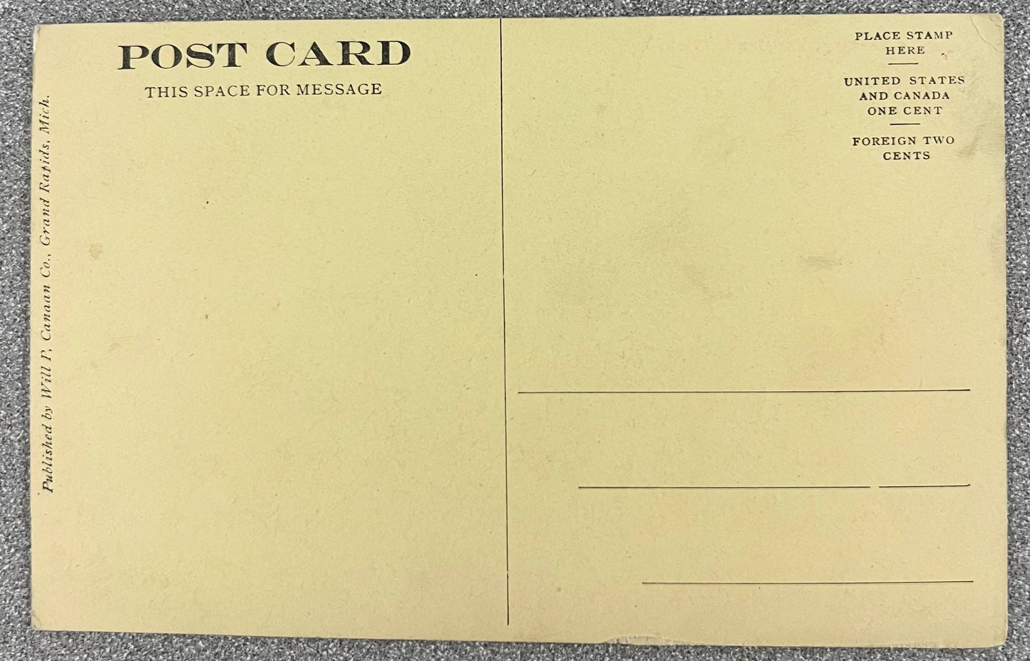 Public Library, Wayland, Michigan - Vintage Black and White Postcard