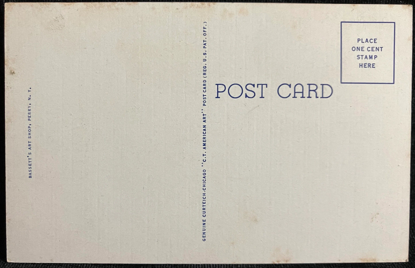 Ox-Bow Bend - Letchworth State Park, New York - Vintage Postcard