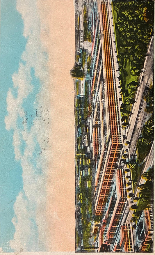 Plant of the Packard Motor, Co., Michigan - Vintage Postcard