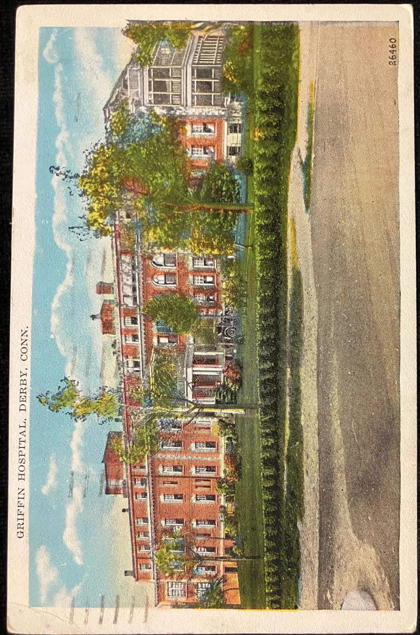 Griffin Hospital - Derby, Connecticut - Vintage Hospital Postcard