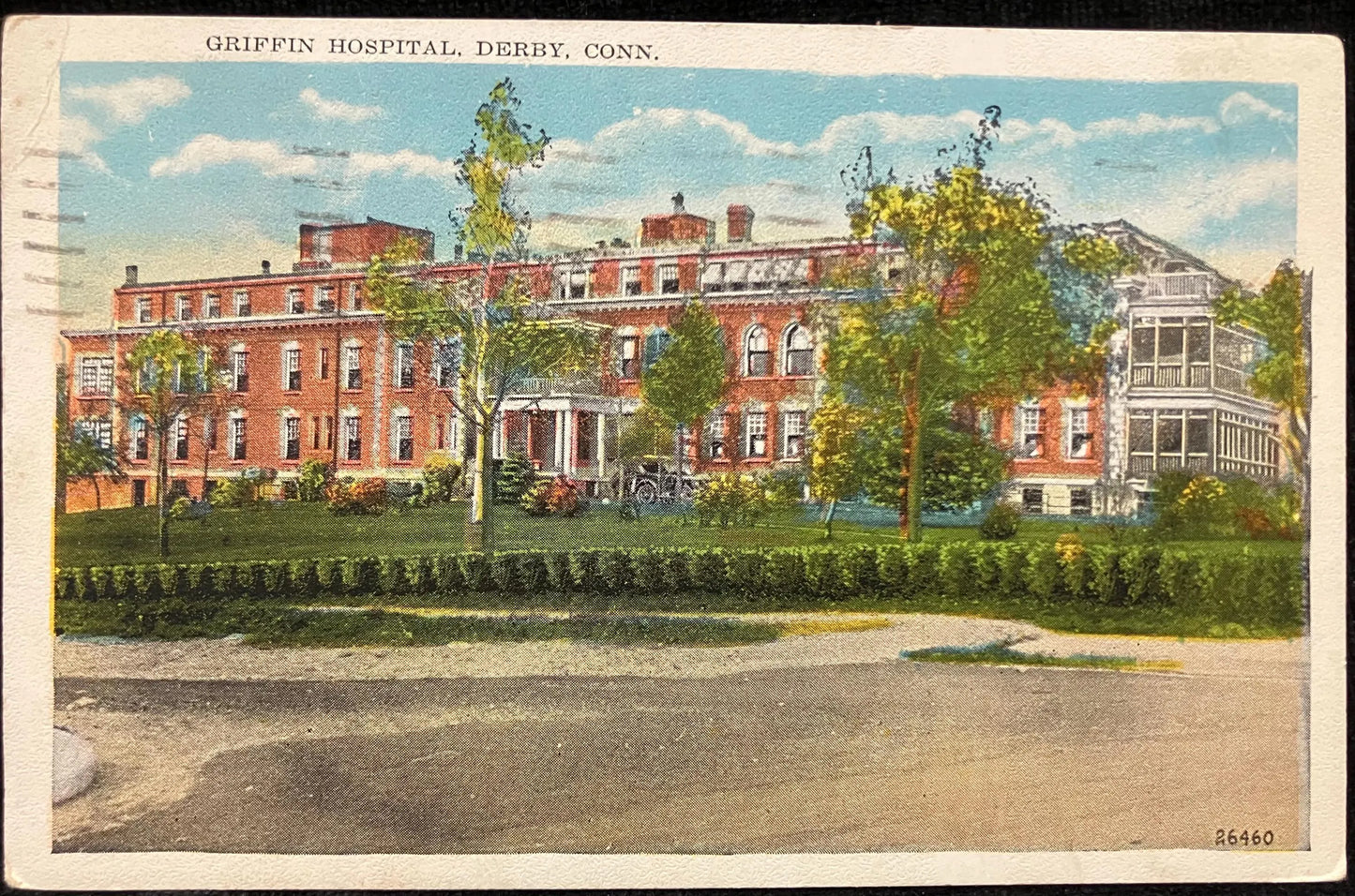 Griffin Hospital - Derby, Connecticut - Vintage Hospital Postcard