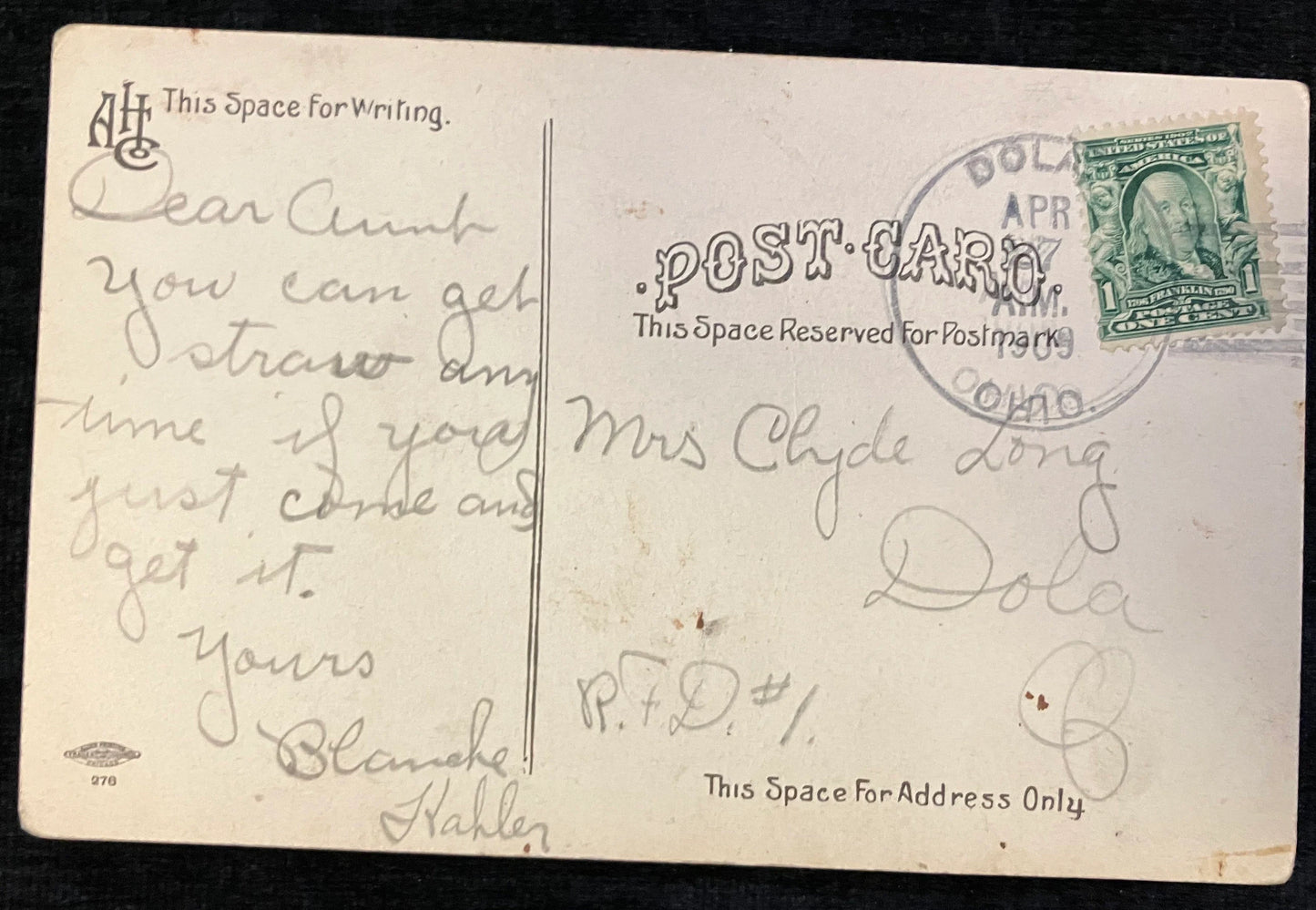 Methodist Church, Ada, Ohio - Vintage Postcard