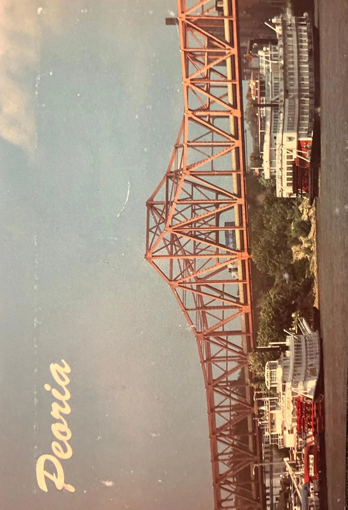 Peoria, Illinois - Photo: Danny Maness - Vintage Bridge Postcard