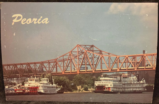 Peoria, Illinois - Photo: Danny Maness - Vintage Bridge Postcard