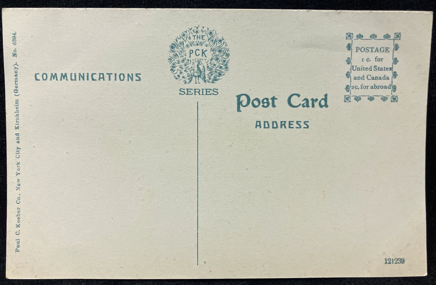 Post Office Lansing, Michigan - Made in Germany - Vintage Postcard