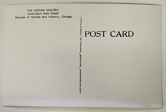 PR? & Description - RPPC - Chicago Museum of Science and Industry "The Corner Store" - Vintage Photo