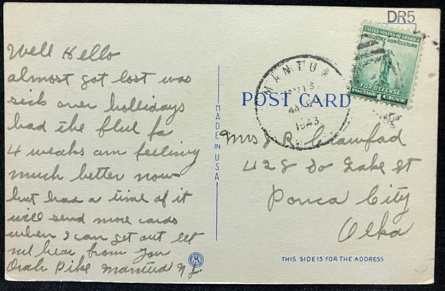 Plaza and Approach to Delaware River Bridge, Camden, New Jersey - Vintage Postcard