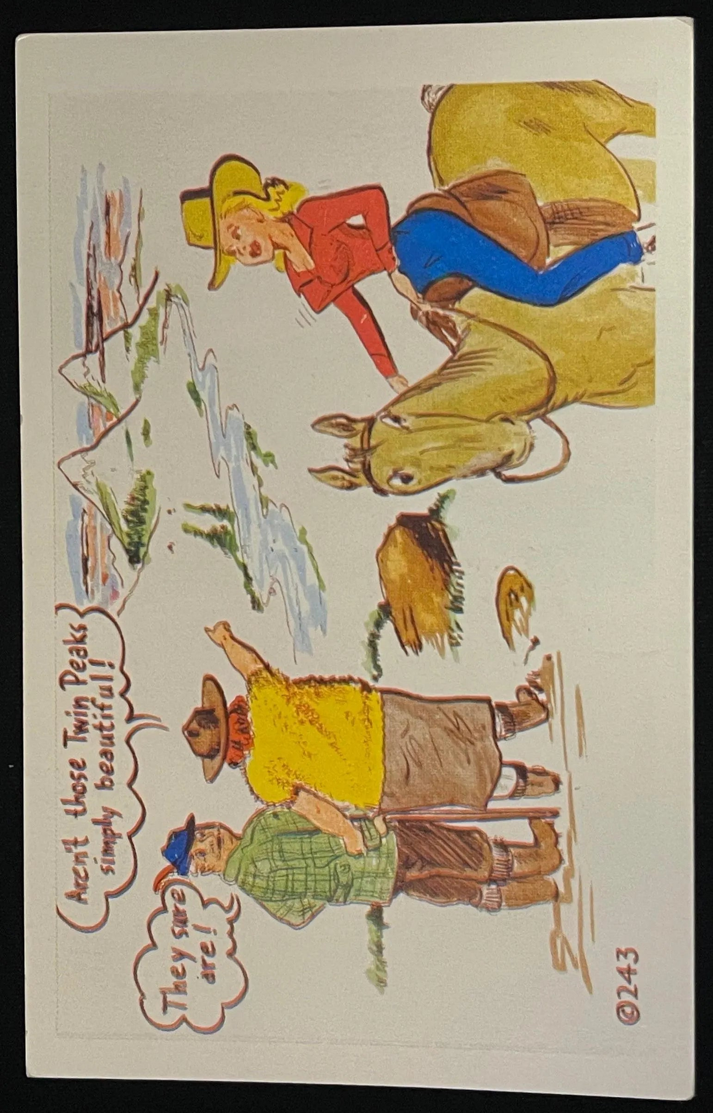 Kromekolor Comic Card - Twin Peaks - Vintage