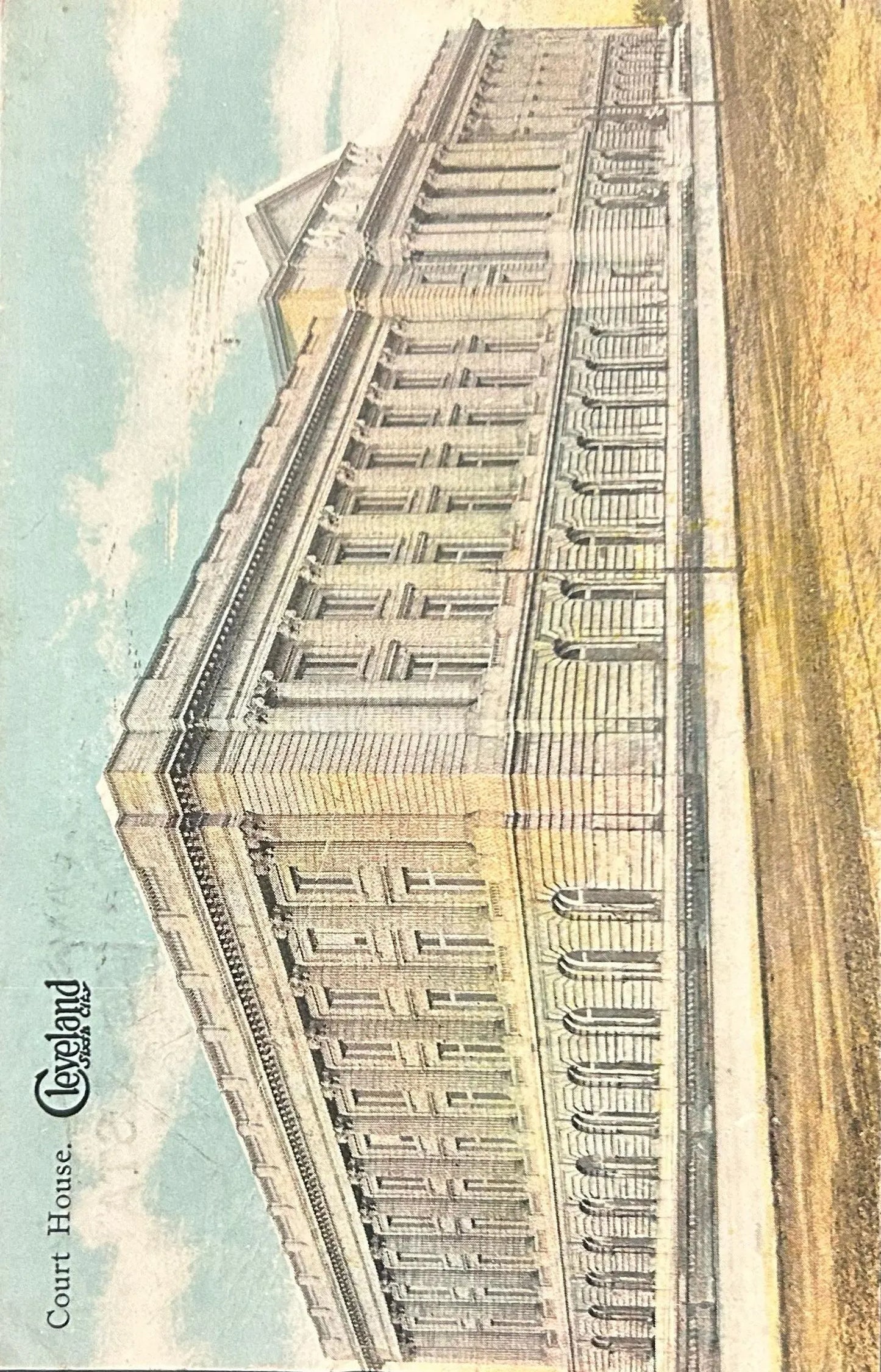 Post Office, Cleveland, Ohio - Vintage Postcard